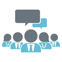 Het publiek luistert naar de boeiende spreker